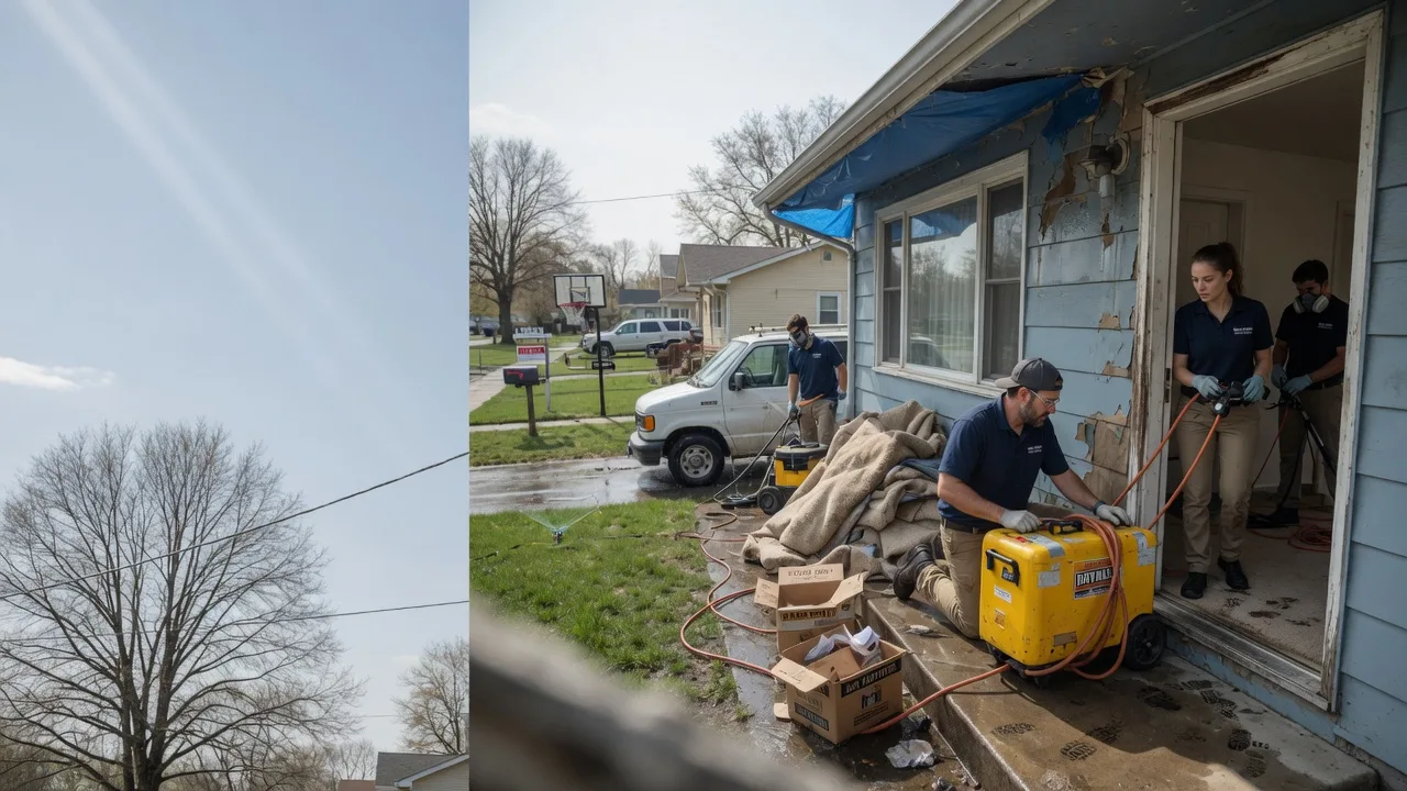 Basement Flood Cleanup in Tescott, KS near me